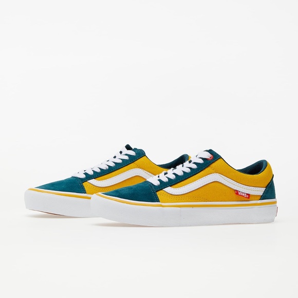 NIB VANS OLD SKOOL PRO SHOES (PRIME ATLANTIC GOLD) Size 9 - Picture 2 of 11